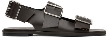 Tøj Aeyde Aeyde Thekla Leather Slingback Sandals Brun | A11-FS-BRNS08FL65-SS25-953-001, 0