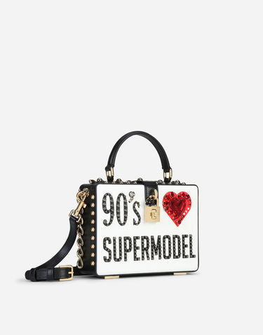 Håndtaske Dolce & Gabbana Dolce & Gabbana 90's Supermodel Box Bag Hvid | BB5970AQ686HW3HZ, 2
