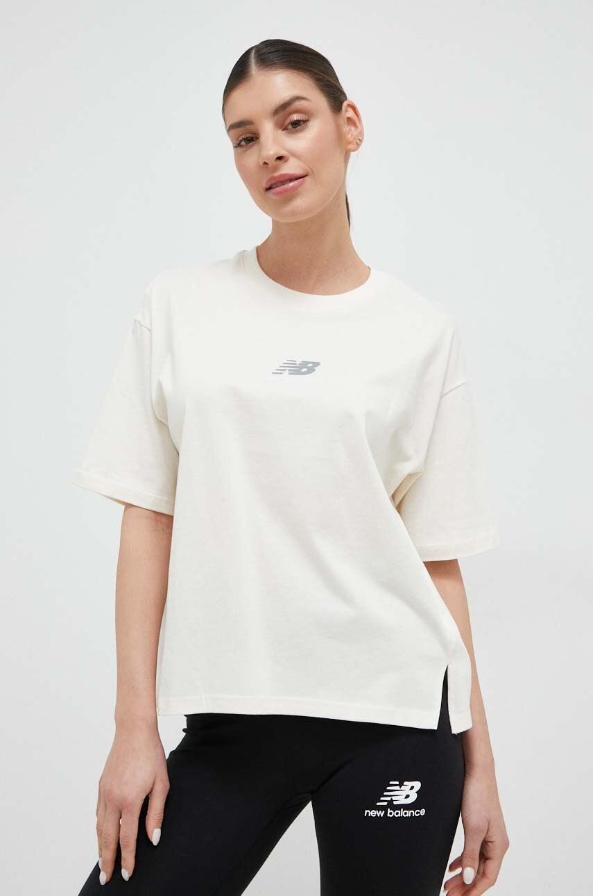 T-shirt New Balance Athletics Remastered Cotton Jersey Boxy T-Shirt Hvid | WT31511GIE, 0
