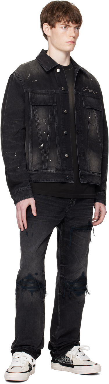 Jakke AMIRI Amiri Bleach Bandana Denim Jacket Sort | AMDNTR1025, 3