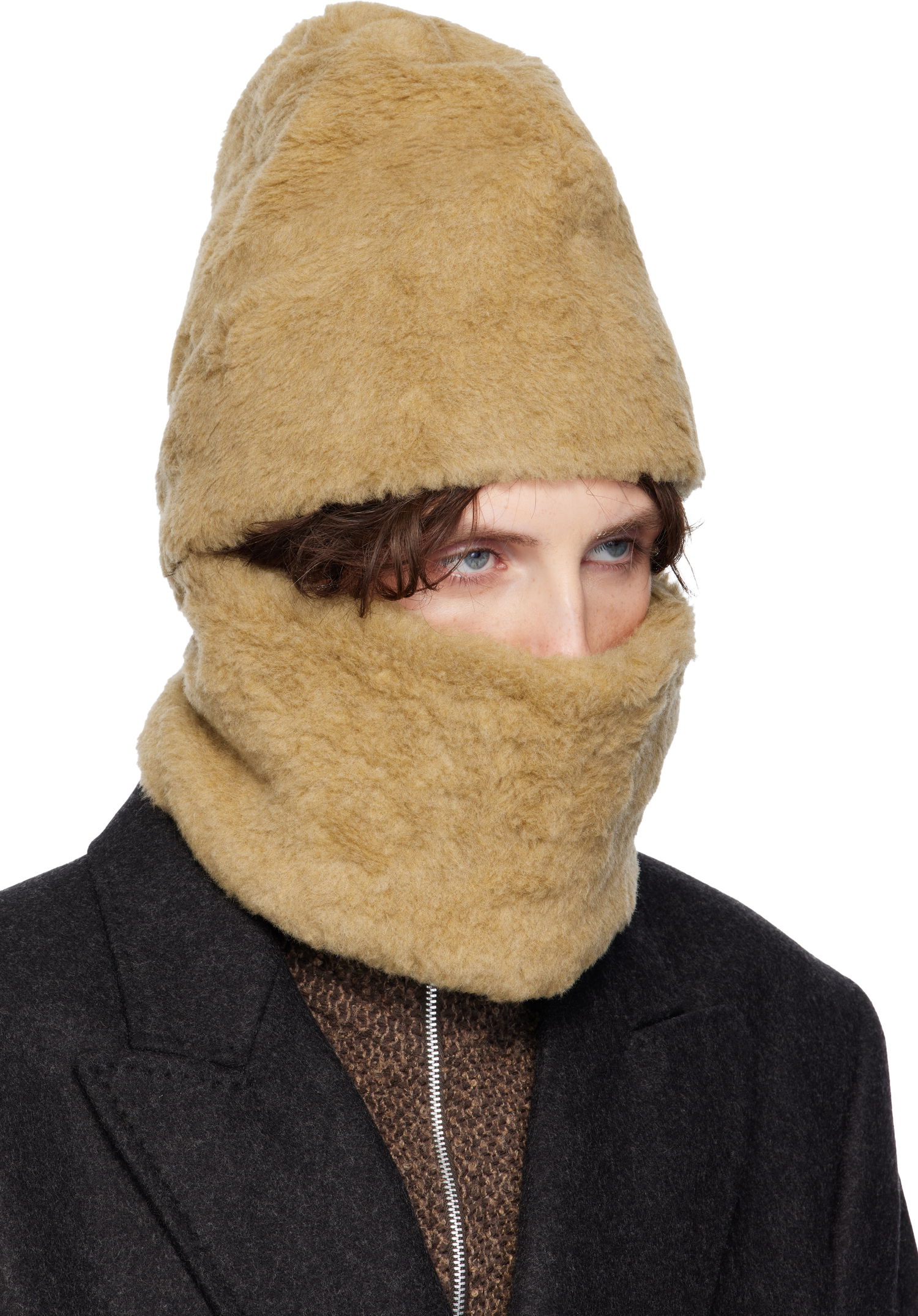 Tørklæde OUR LEGACY Faux-Shearling Snood Beige | A4258WD, 1