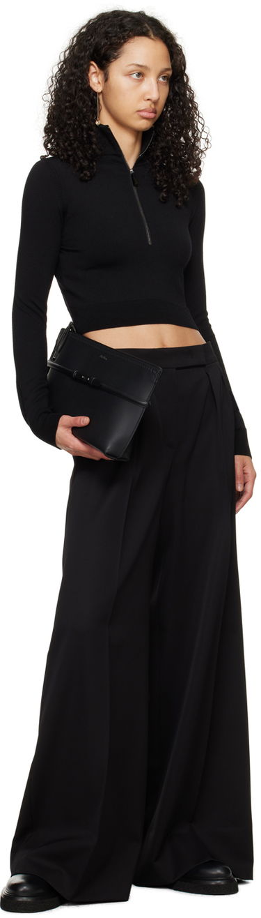 Sweater Max Mara Max Mara Cropped Turtleneck Top Sort | 2411361211600, 3