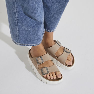Sneakers og sko Birkenstock Arizona Chunky Suede Leather Beige | 1024950, 7