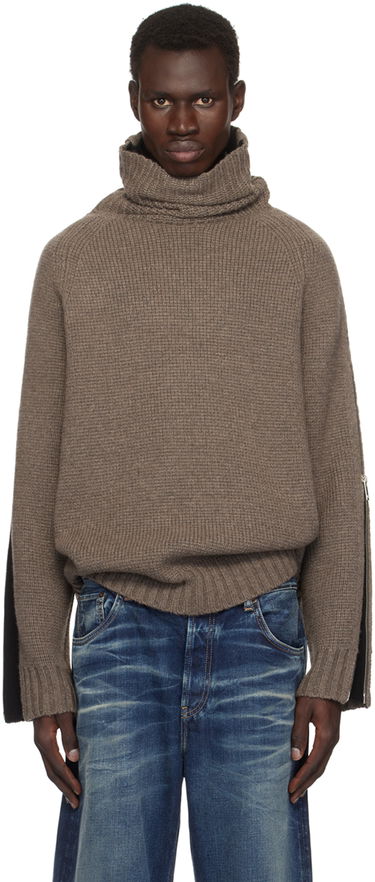 Sweater Helmut Lang Suitcase Turtleneck Sweater Brun | O06HM797, 0
