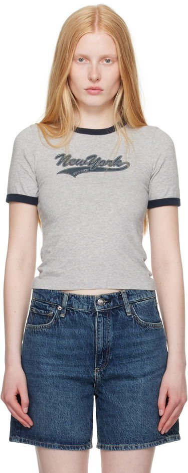 T-shirt rag & bone Rag & Bone Mica Ringer T-Shirt Grå | WCC25PT033MI35, 0