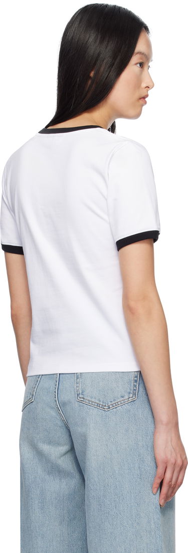 T-shirt GANNI Ganni Heavy Cotton T-Shirt Hvid | T4120, 2