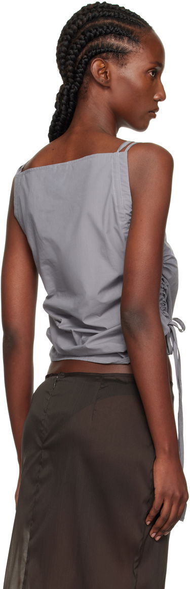 Tanktop Baserange Baserange Pictorial Ruched Strap Top Grå | TSPIS-PO-AU25, 2