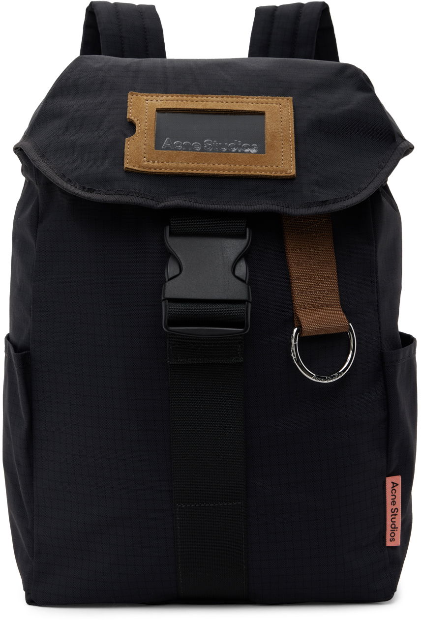 Rygsæk Acne Studios Foldover Flap Backpack Sort | C10151-, 0