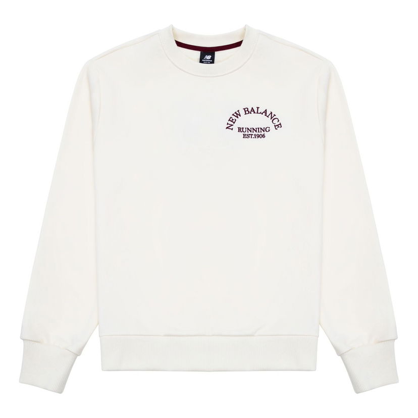 Sweater New Balance Men's Sportswear Sweatshirt Hvid | AMT31311-CIC