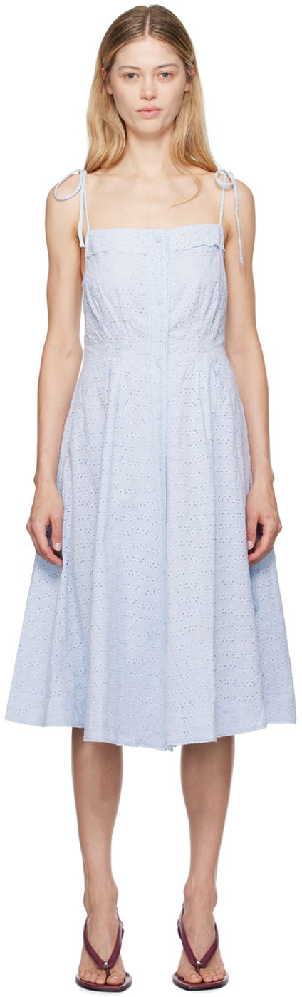 Kjole GUIZIO Guizio Acadia Midi Dress Blå | P24403W098, 0