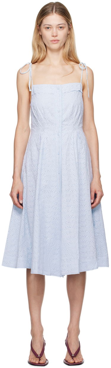 Kjole GUIZIO Guizio Acadia Midi Dress Blå | P24403W098, 0