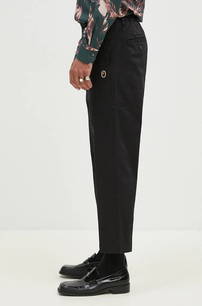 Bukser BAPE One Point Relaxed Fit Chino Trousers Sort | 1K80152011, 1
