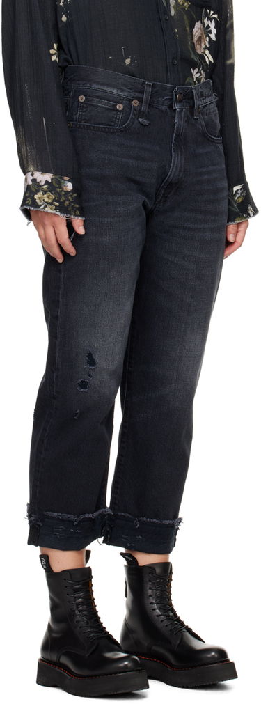 Jeans R13 R13 Mid-Rise Straight Boyfriend Jeans Sort | R13W5083-394A, 1
