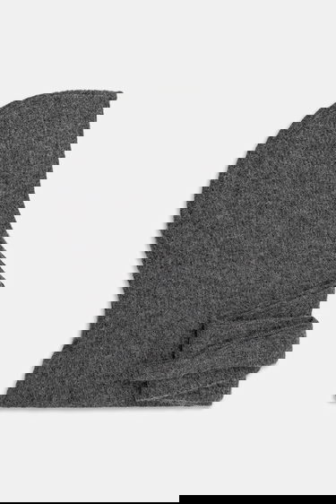 Hat GANNI Soft Wool Balaclava Grå | A6475, 0