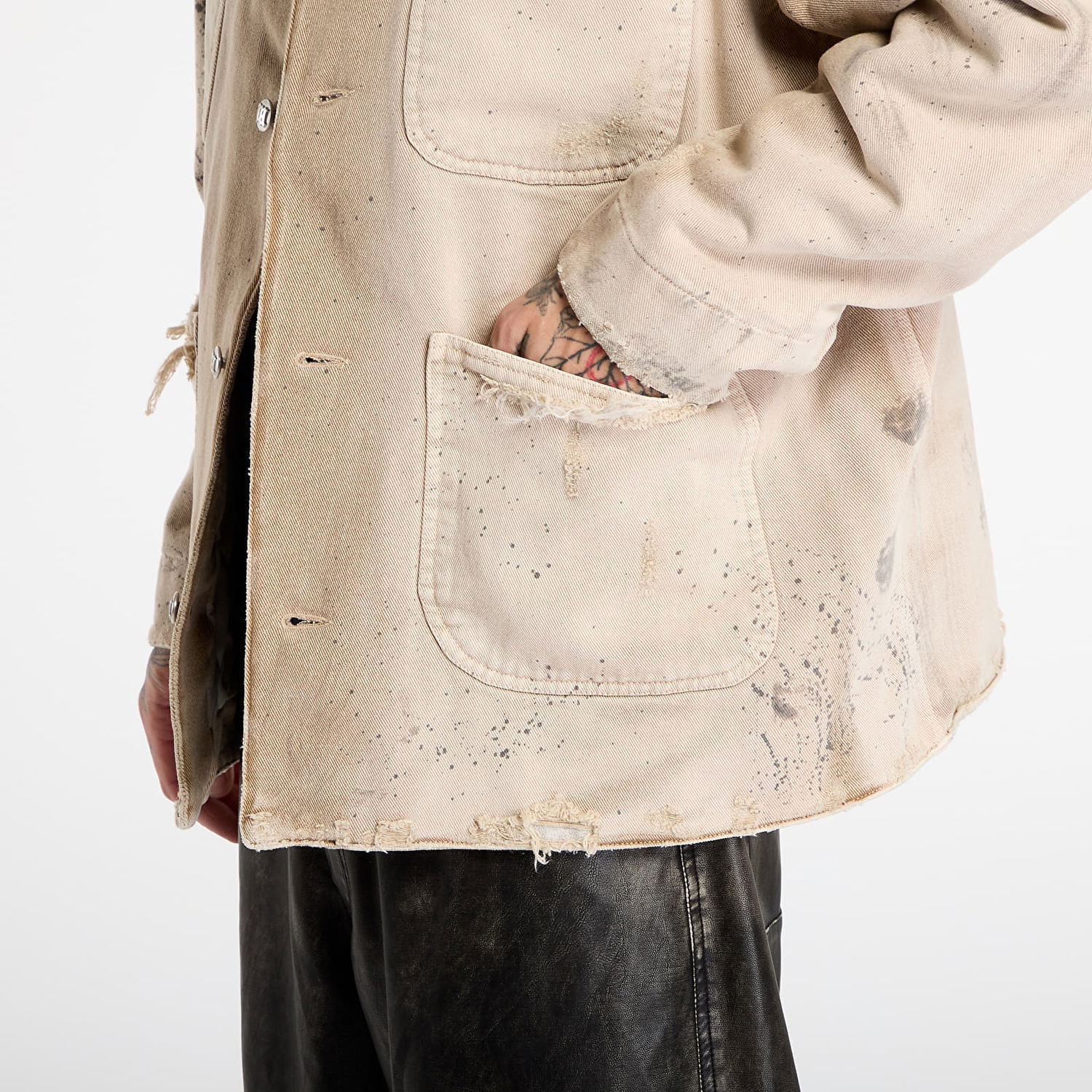 Jakke MISBHV Marfa Twill Work Jacket Beige | 251M418, 1