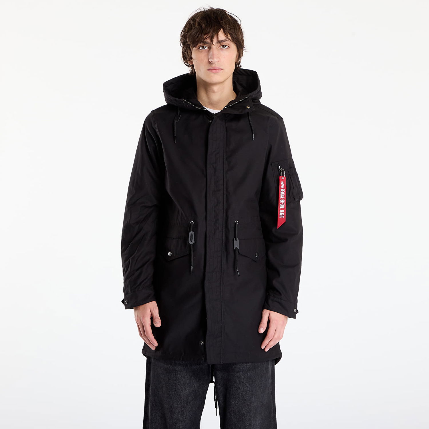 Parka Alpha Industries Jacket Studio M-51 Fishtail Backprint (2in1) Sort | 258112-03, 0