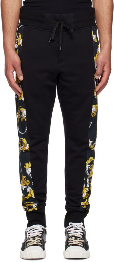 Joggingbukser Versace Versace Jeans Couture Graphic Trim Sweatpants Sort | E78GAA3C0_EFS189, 0
