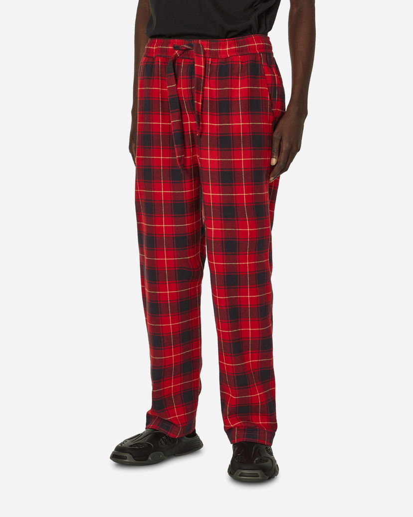 Pyjamas TEKLA Flannel Plaid Pijamas Pants Rød | SWP-REPL REPL