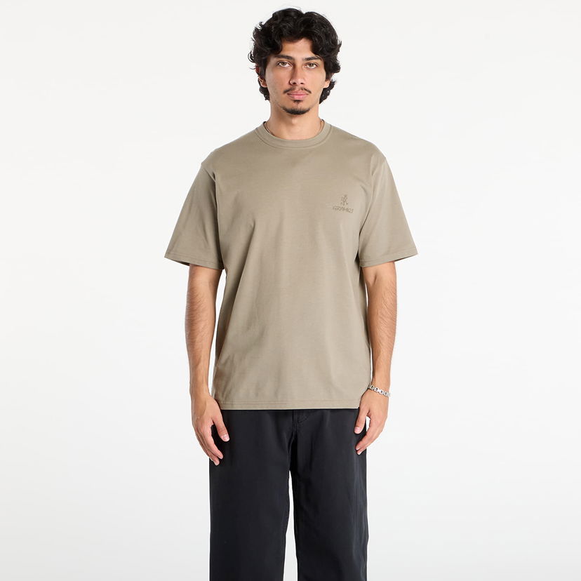 T-shirt GRAMICCI Gramicci One Point Logo T-Shirt Grøn | G4SU-T096 KHAKI