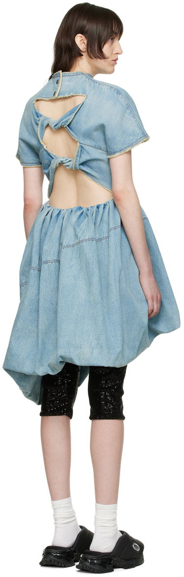 Kjole We11done Denim Mini Dress Blå | WD-DO1-22-352-W-BL, 2
