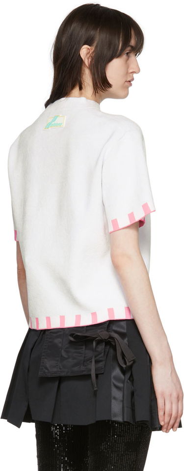 Sweater We11done We11done Viscose Knit Top Hvid | WD-KT1-22-641-W-PK, 2