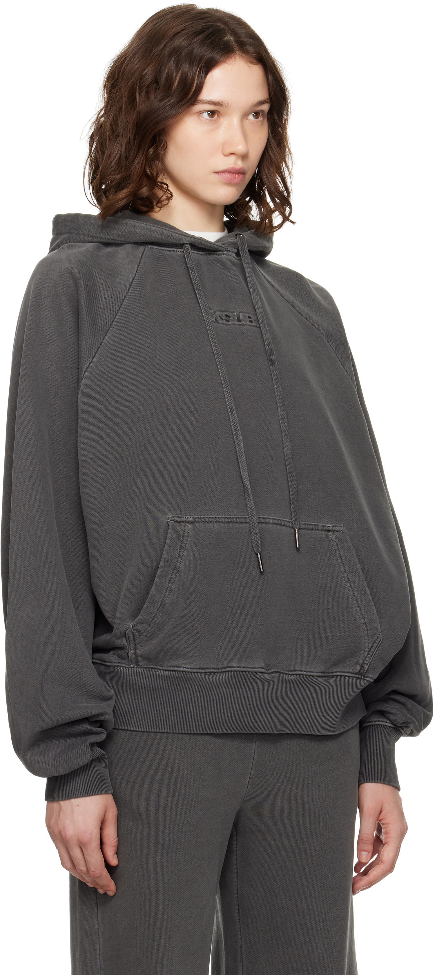 Sweatshirt Ksubi Ksubi Origin Hoodie Grå | WPF25FL006, 1