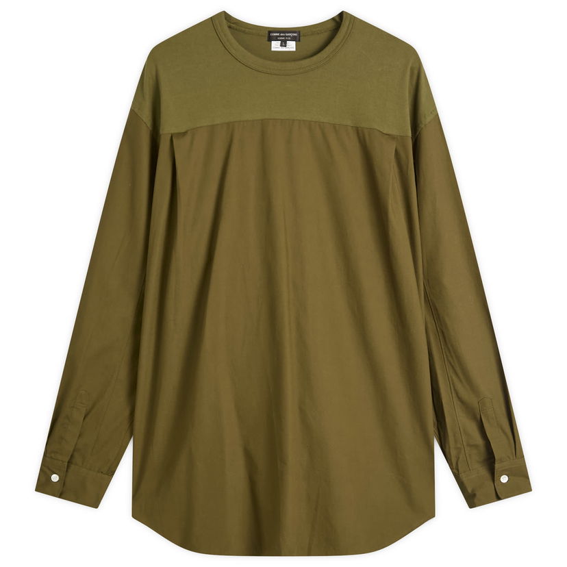 T-shirt Comme des Garçons Homme Plus Long Sleeve T-Shirt, Size Large Grøn | PP-B020-W25-3