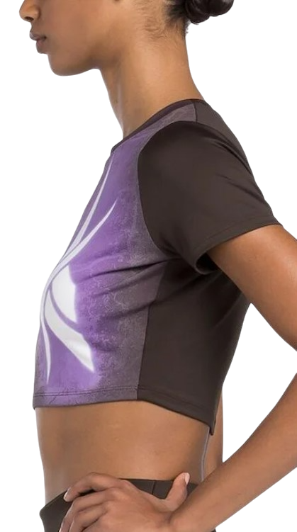 Crop top Reebok Lux Bold Cropped T-Shirt Lilla | 100205572, 1