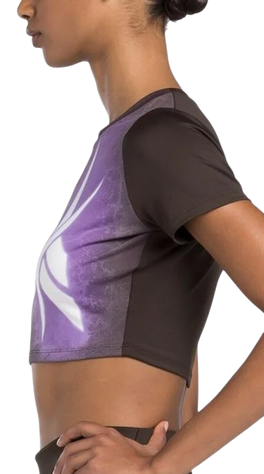 Crop top Reebok Lux Bold Cropped T-Shirt Lilla | 100205572, 1
