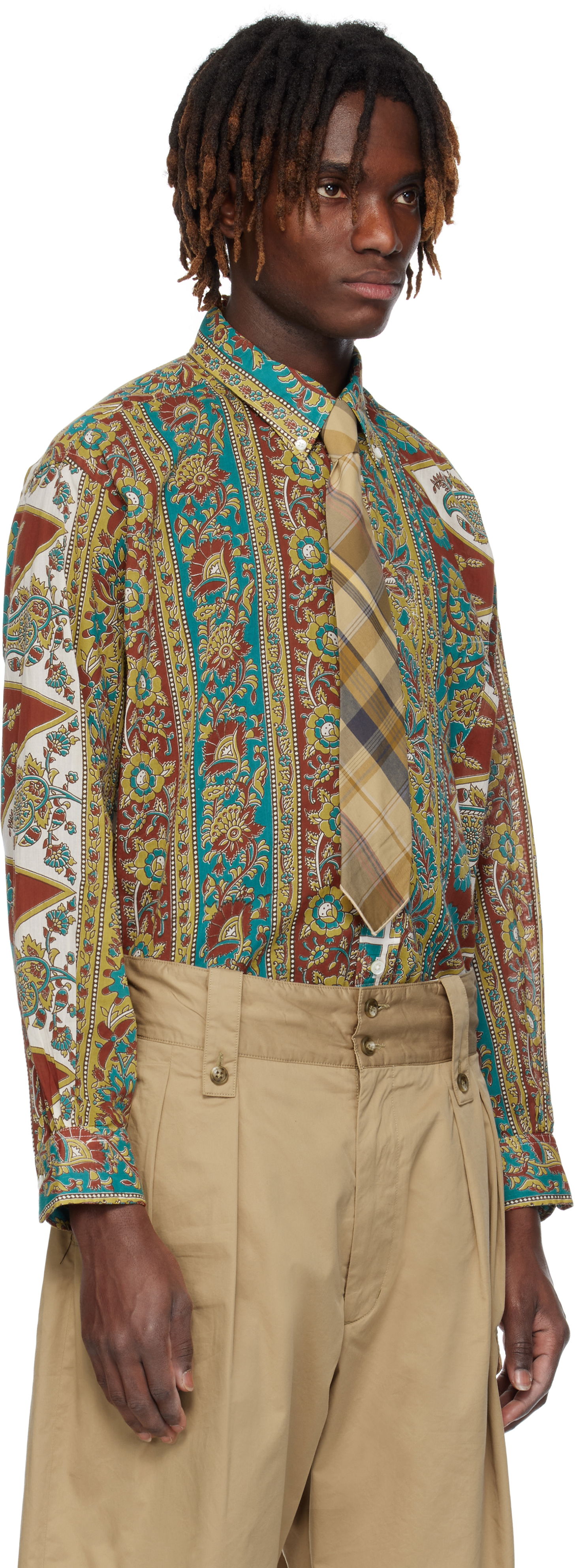 Skjorte Engineered Garments Engineered Garments 19 Century Button-Down Shirt Flerfarvet | 25S1A001, 1