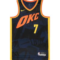 Jersey Nike NBA OKLAHOMA CITY THUNDER DRI-FIT CITY EDITION SWINGMAN JERSEY CHET HOLMGREN Sort | DX8513-419, 0