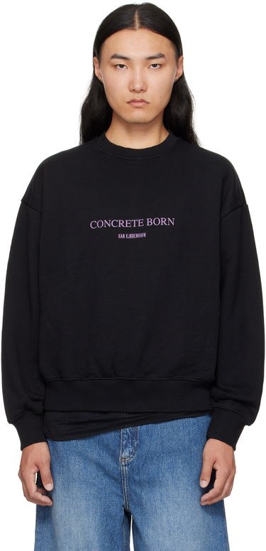 Sweatshirt Han Kjøbenhavn Han Kjobenhavn Logo Oversized Crewneck Sweatshirt Sort | M-134724, 0