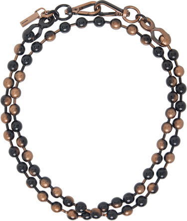 Halskæde We11done We11done Ball Chain Necklace Sort | WD-AJ0-25-588-U-BK, 0
