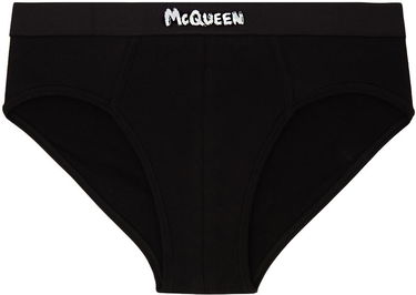 Undertøj og sokker Alexander McQueen Alexander McQueen Graffiti Briefs Sort | 7107514112Q, 0