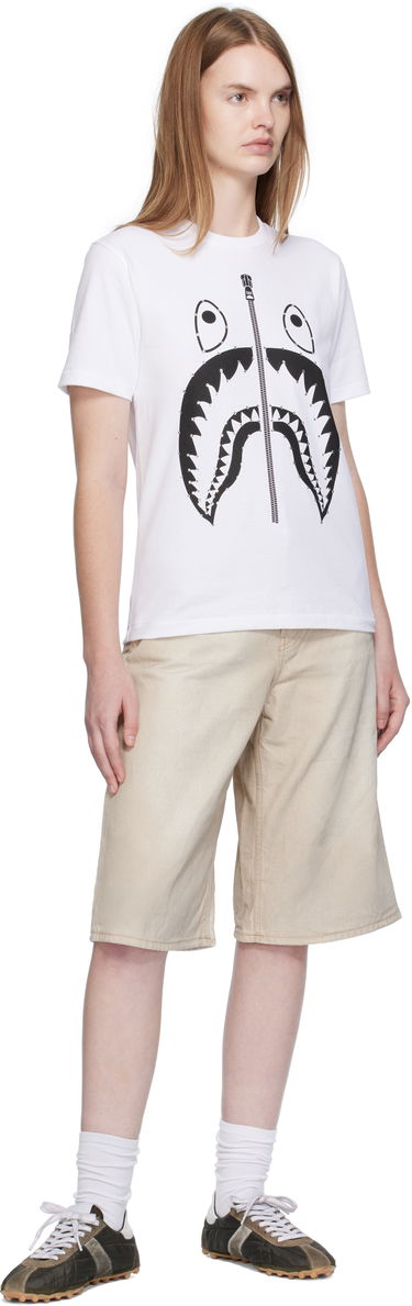 T-shirt BAPE Crystal Stone Shark Graphic T-Shirt Hvid | 001TEL302065L, 3