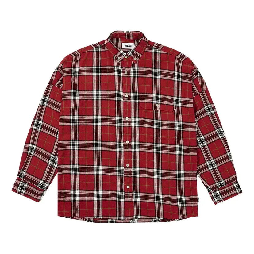 Skjorte Palace Palace Lumber Yak Flannel Shirt Rød | P26SHT018