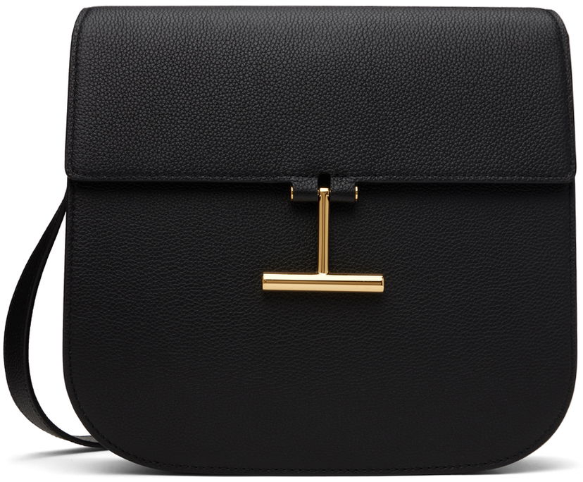 Skuldertaske Tom Ford Grain Leather Shoulder Bag Sort | L1761-LCL095G