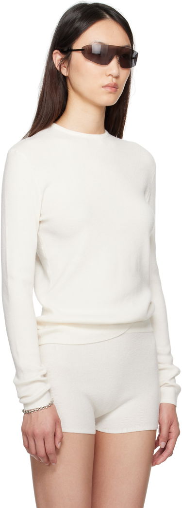 T-shirt Fear of God Fear of God ESSENTIALS Soft Rib Long Sleeve T-Shirt Hvid | 192SP257804FW, 1