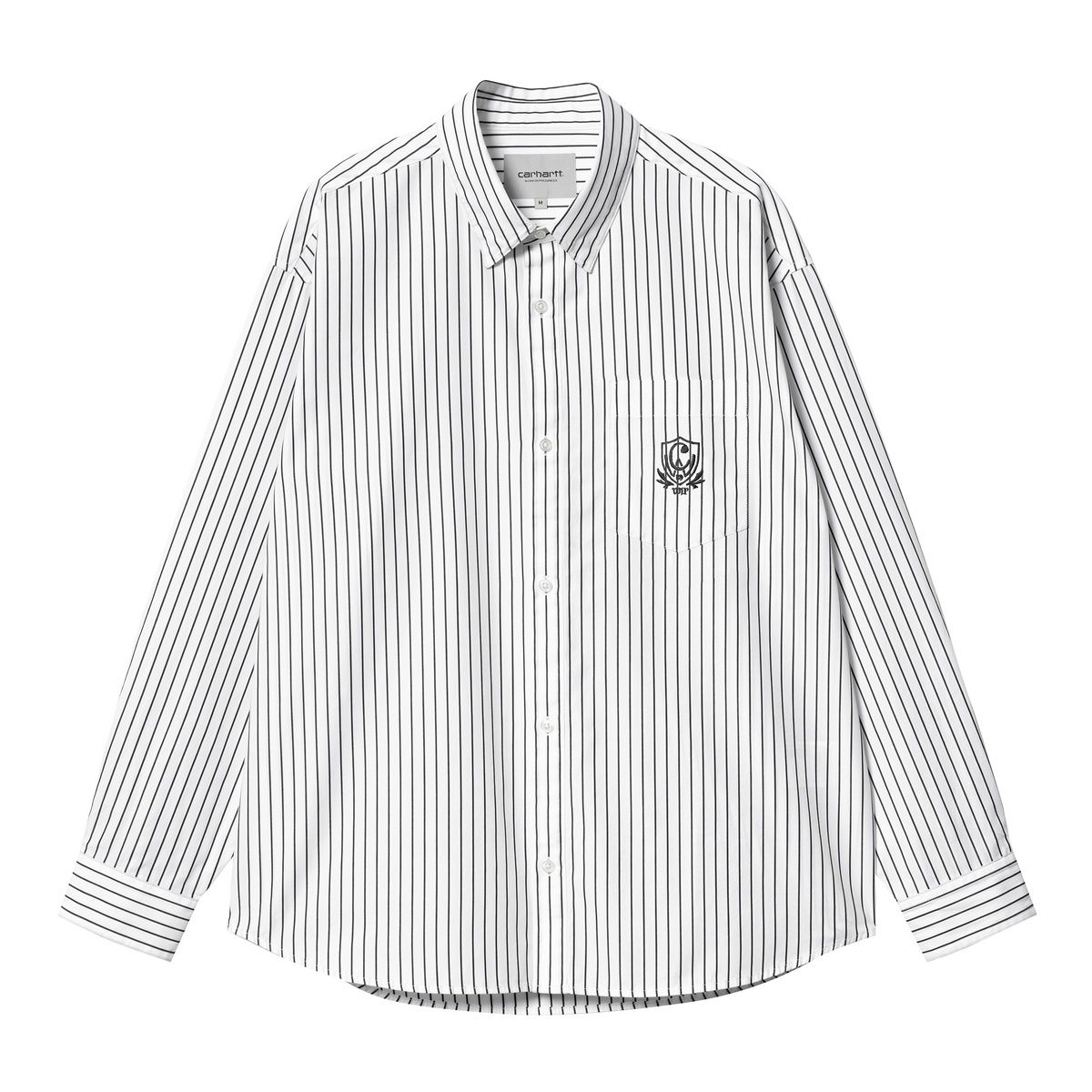 Skjorte Carhartt WIP L/S Linus Shirt Hvid | I033029_22A_XX, 0