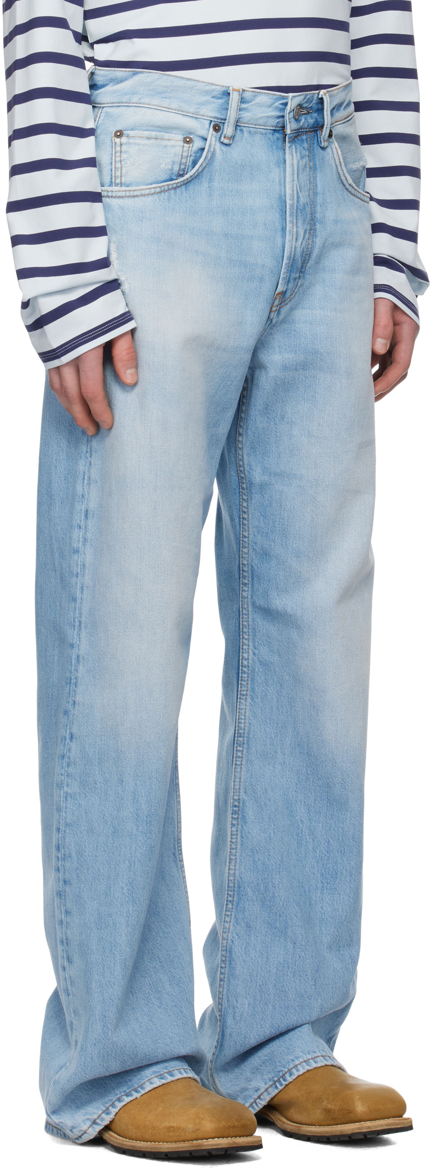 Jeans Acne Studios Loose Fit Jeans Blå | B00277-, 1