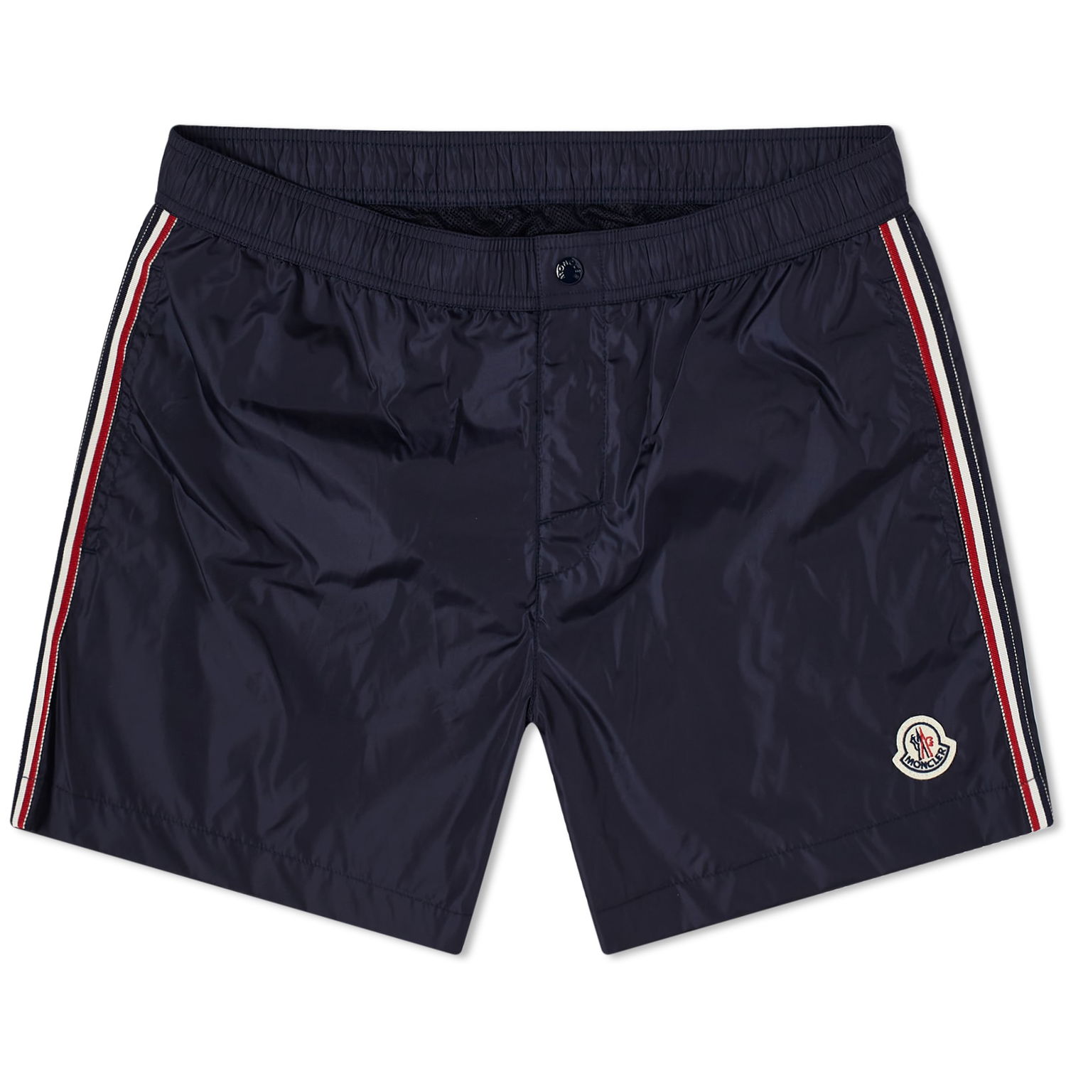 Badetøj Moncler Nylon Logo Swim Shorts Mørkeblå | 2C000-21-53326-743, 0