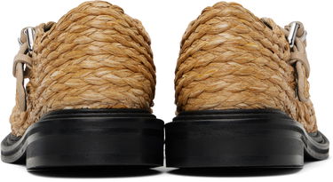 Skopleje Moschino Moschino Olivia Raffia Mary Jane Loafers Beige | MA10624C1M MX0 10A, 1