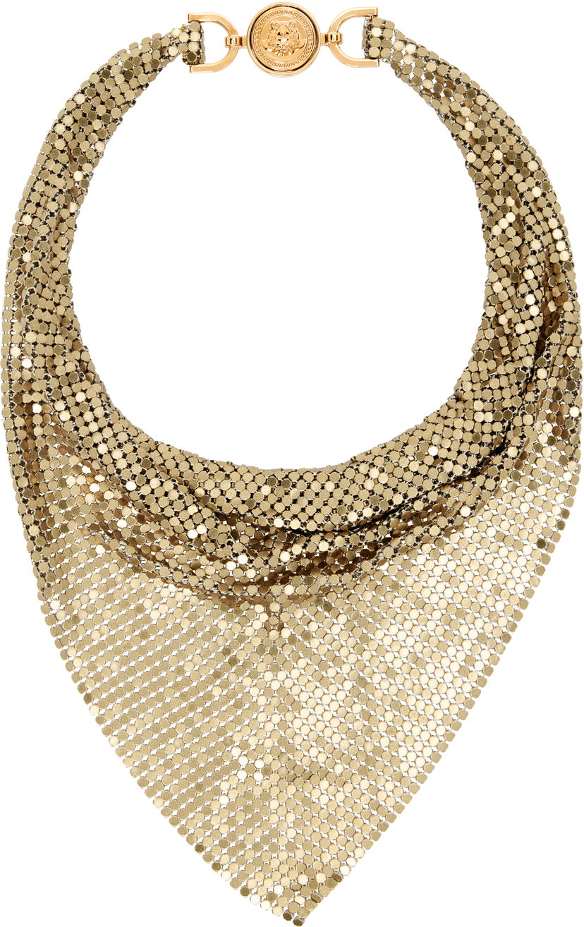 Halskæde Versace Versace Metal Mesh Bandana Necklace Metalisk | 1020527_1A14865