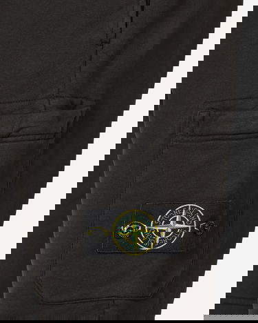 Shorts Stone Island Garment Dyed Cotton Fleece Shorts Black Sort | 801564651 A0029, 5