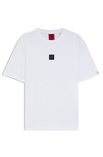 T-shirt BOSS HUGO x RB T-shirt with bull-graphic logo patch Hvid | 50549304, 0