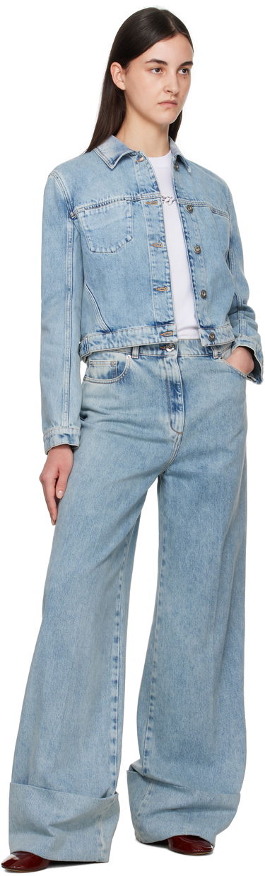 Jakke LANVIN Lanvin Short Denim Jacket Blå | RW-JA0301-D087-P25, 3