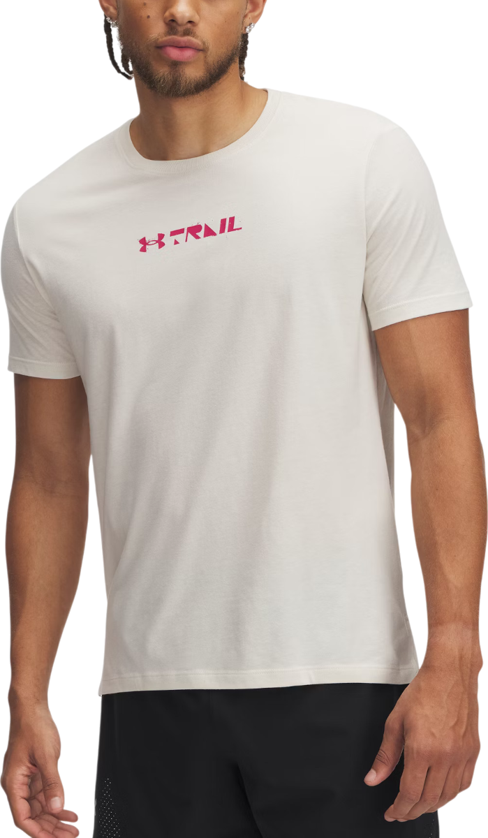 T-shirt Under Armour UA Trail Run Graphic Tee Hvid | 1389812-279