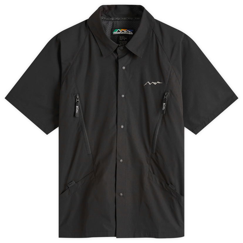 Skjorte Manastash Men's River Short Sleeve Shirt Sort | 7925123001-010