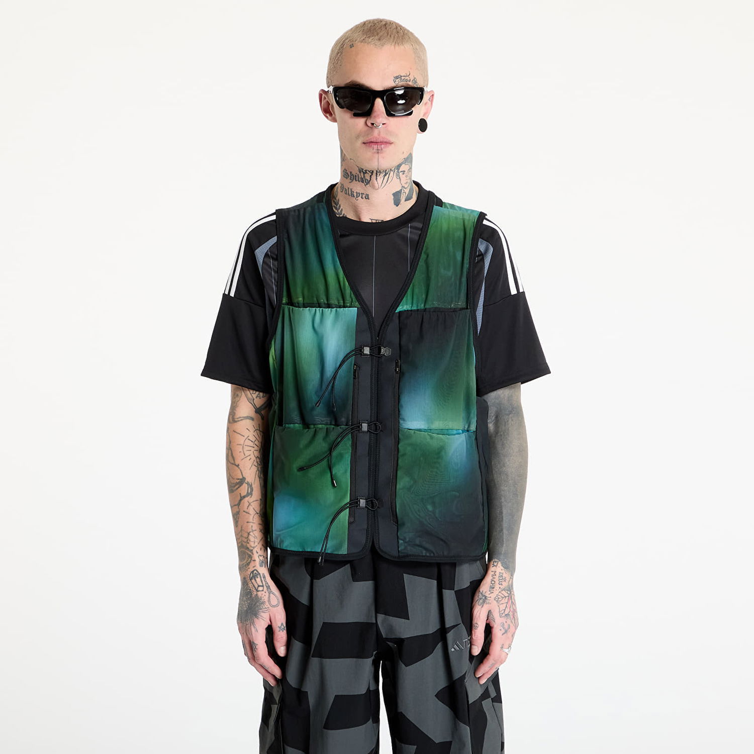 Vest Y-3 Y-3 Allover Print Mesh Vest Grøn | JL8300, 0