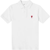 Polo skjorte AMI Small A Heart Polo Tee Hvid | BFUPL001-760-100, 1